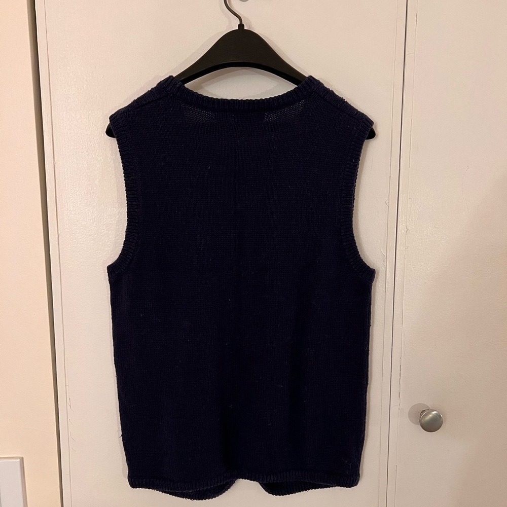 Vintage navy sweater vest